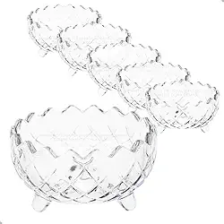 CONJUNTO DE 6 POTES/TAÇAS DE SOBREMESA/SORVETE