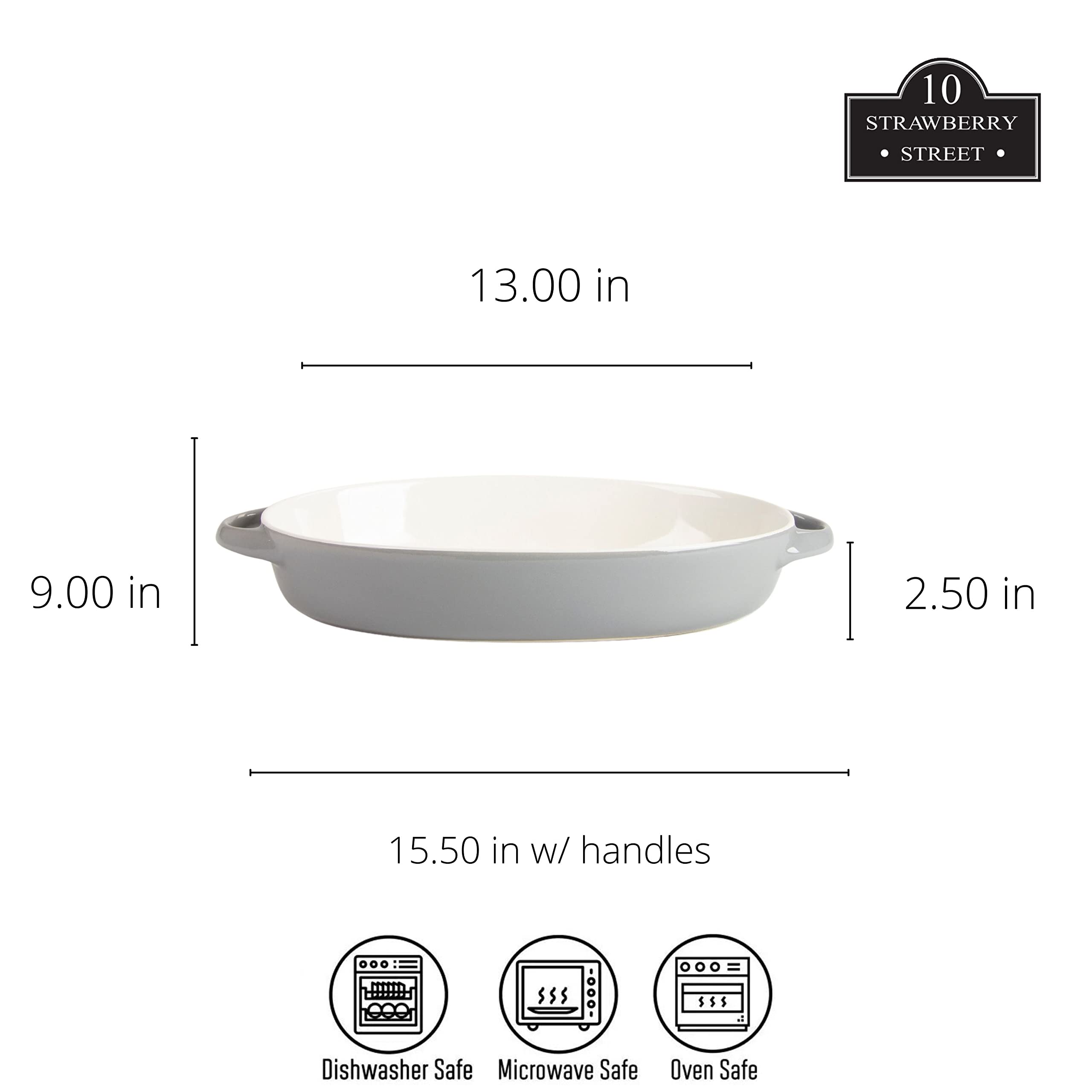 10 Strawberry Street Bakeware Set - Gray -5 10 Strawberry Street Bakeware Set - Gray -5