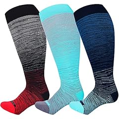 3 Pairs/Red/Blue/Mint Green