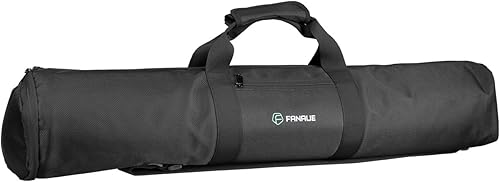 FANAUE TB-65 Bolsa de transporte para trípode de 30 pulgadas, bolsa de nailon resistente con 1 bolsillo externo y cierre de cremallera de longitud