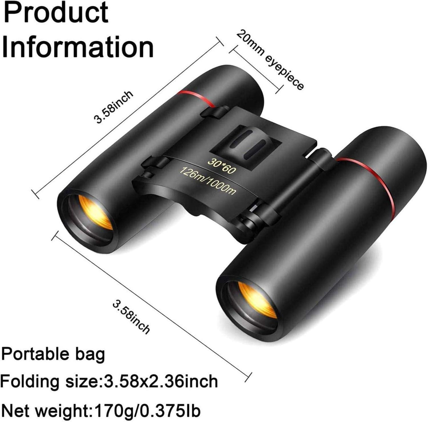 LYGXWJFC Teleskop monokularowy z zoomem 4K 10-300X40 mm dla dorosłych - lornetka do obserwacji ptaków, biwakowania, pieszych wędrówek, podróży, koncertów na żywo