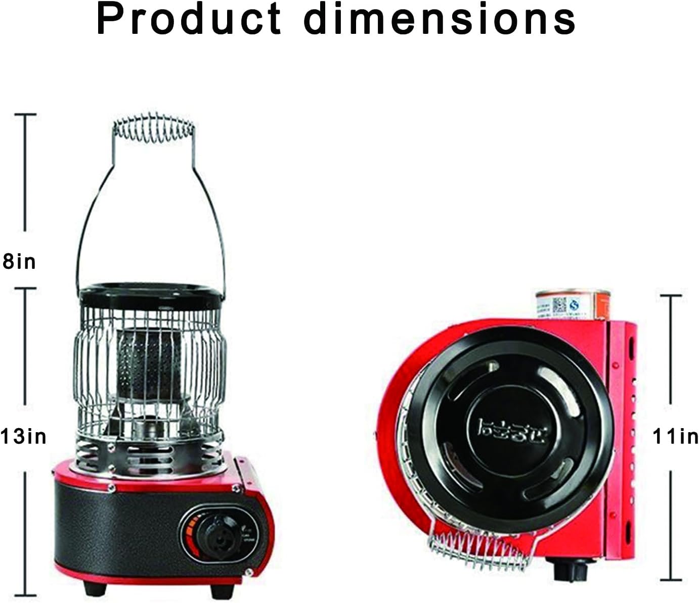 [GLLJT] Portable Kerosene Heater Stove, Emergency Heater No Electricity, Kerosene Heater for Indoor Use - Safe & Portable Heat Source for Power Outage, Camping, and Garage (beige)