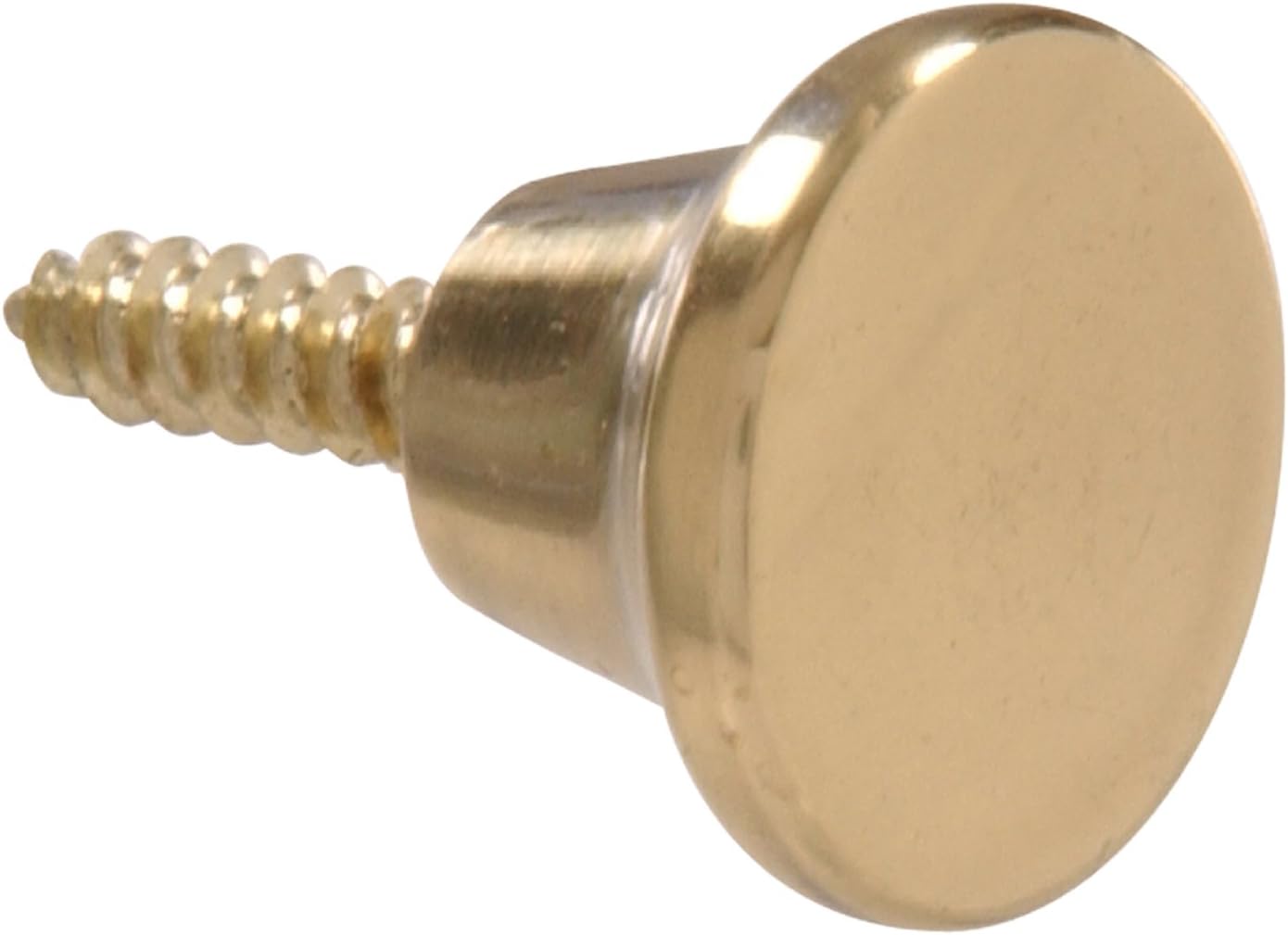 Hardware Essentials 852406 Mini Knobs 1/2" Brass 2 Pack And