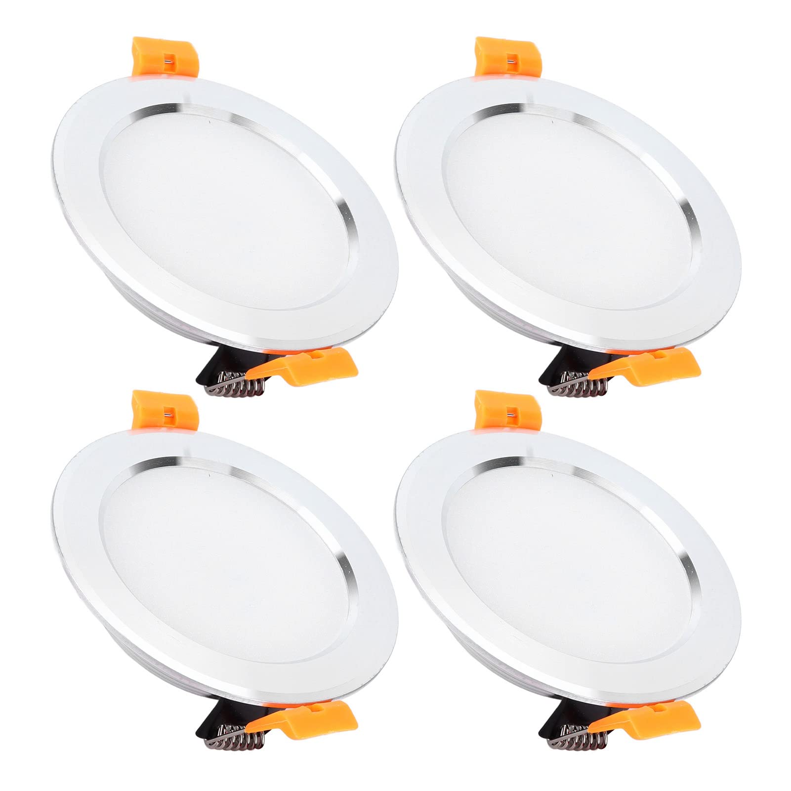 4in Ceiling Light Round LED Downlight 4PCS 3W DC 12V White for RV, Caravan, Yacht - Waterproof IP44, Energy Saving, Easy Installation