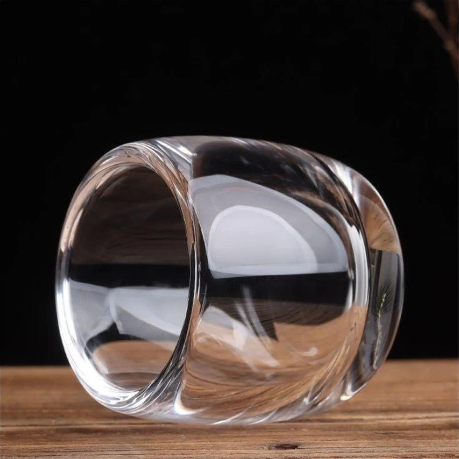 Kristallgläser 80 ml Kristall Glas Tee Tasse Verdickt Wein Tasse Transparent Master Tasse Einzelnen Tee-Set Glas Tassen Geschenke for Hochzeit(2pcs)