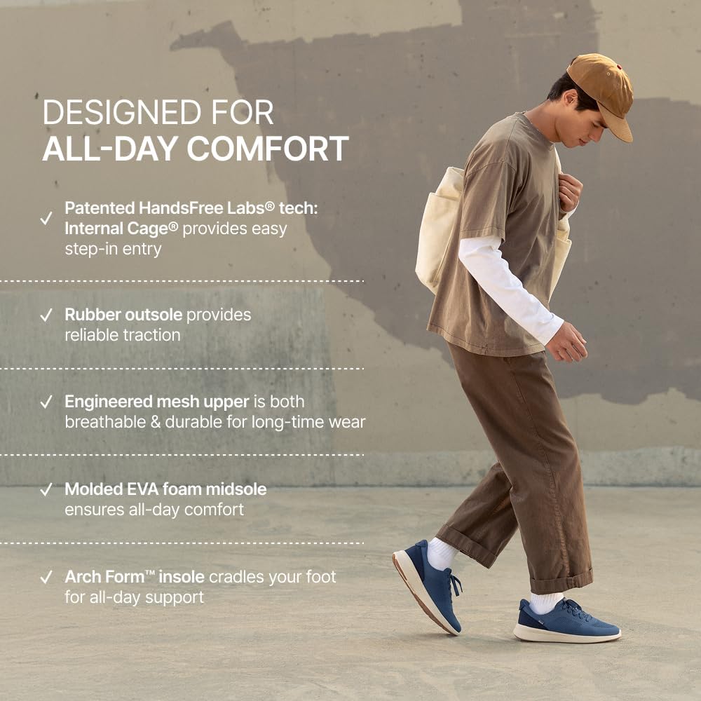 Kizik Lima 2 Slip On Shoes for Men: Comfortable All-Day for Walking, Gym, or Casual Wear, Wide Toe Box Available, Slip in & Stand Out, Hands Free