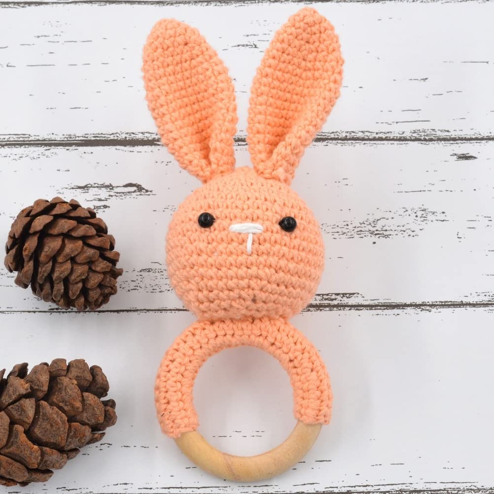 Love Crochet Art Easter Bunny Rabbit Rattle Cum Soft Toy for Infant, Kids & Babies, Early Age Gift Toys (Peach) (B0B19HCJDZ) Amazon Price History, Amazon Price Tracker