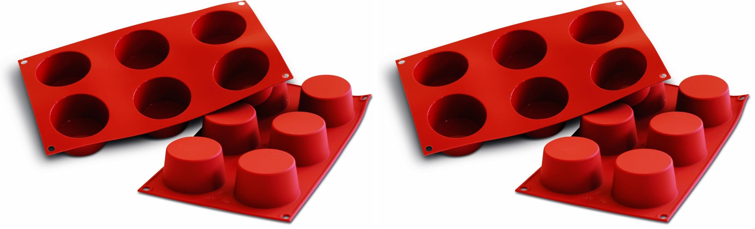 Moule silicone muffin Silikomart antiadhésif démoulage facile
