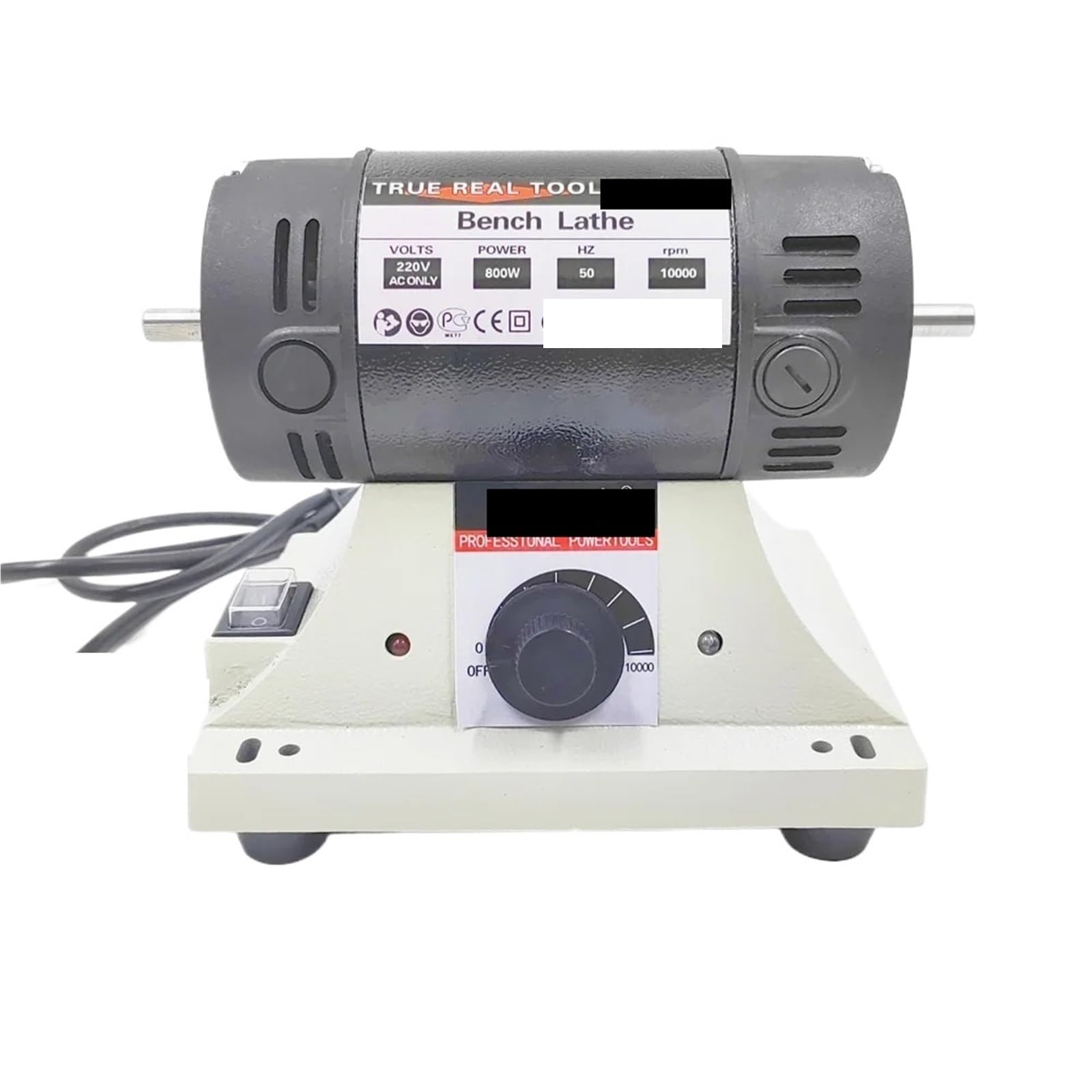 CUDTAPI High-Power Bench Grinder, Electric Eoodworking, Jade Carving, Polishing Machine, 0.3-4mm Flexible Shaft Handle 800W