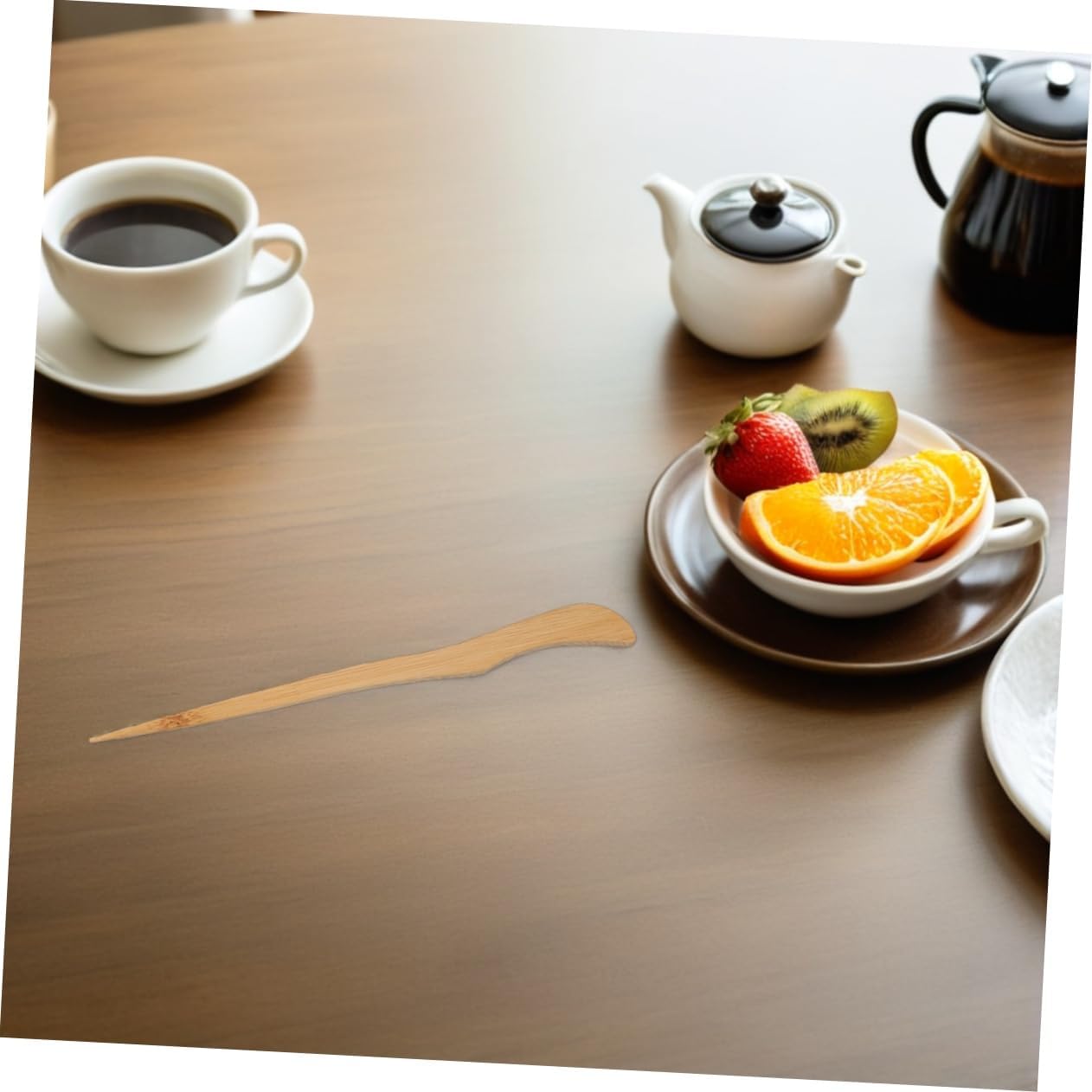 GLEAVI 1 Set Porcelain Cha Vessel Spoon Scoop Coffee Beans Dosing Cup Loose Tea Leaf Tray Chinese Ceremony Accessories For Home Office Use