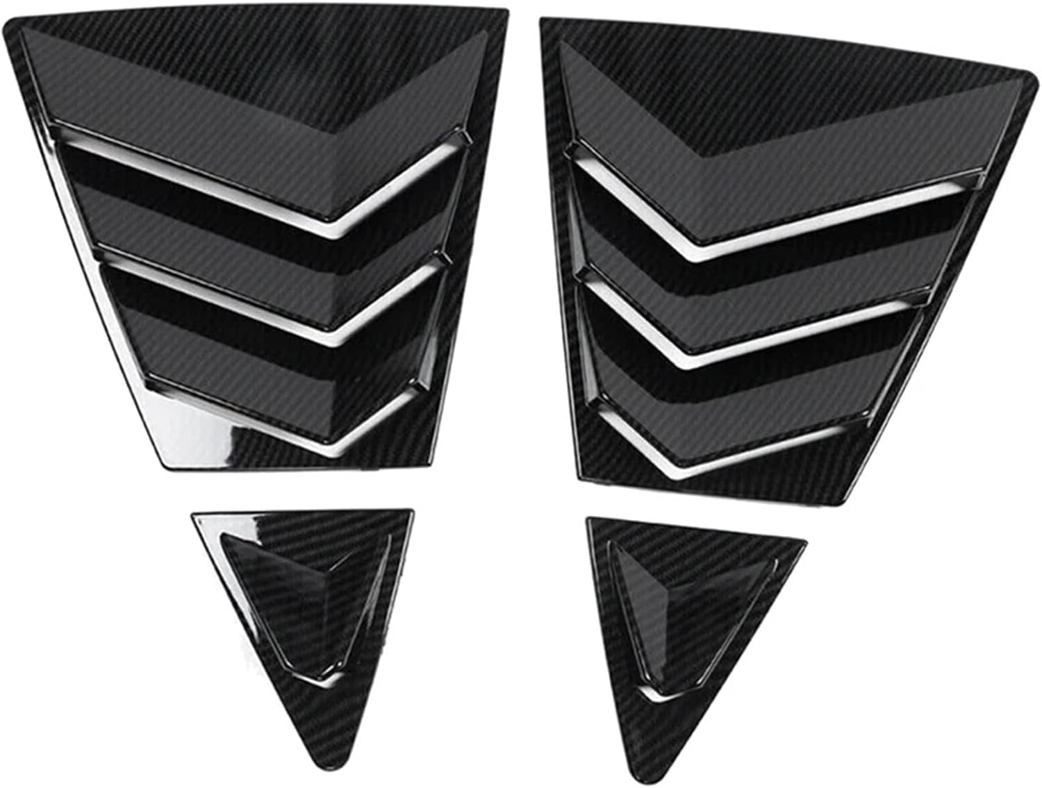 Car Rear Side Vent Quarter Window Louver Shutter Cover Compatible with Toyota Corolla 2020,2021,2022,2023 Carbon Fiber Color