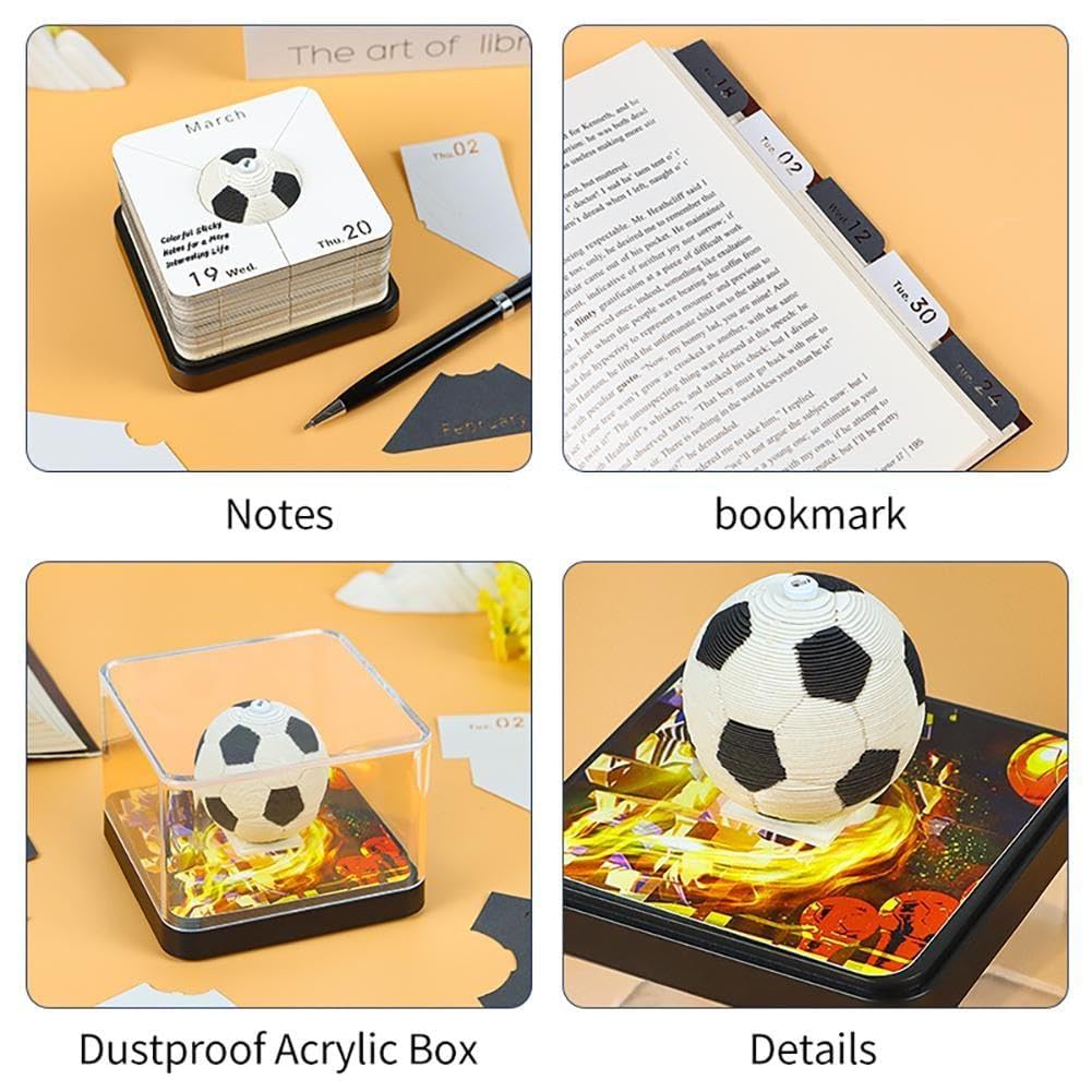 Calendario 2025, Calendario 3D 2025, Blocchi Artsy, Calendario Time Piece 2025, Carta 3D di pallacanestro di calcio, Nessun blocco note 3D modello,