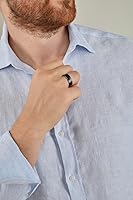 Vista 2 de CNICK Accesorios de anillo inteligente Tesla: anillo de cerámica para el modelo 3 y el modelo Y para reemplazar el llavero de la tarjeta., Negro, 9.5