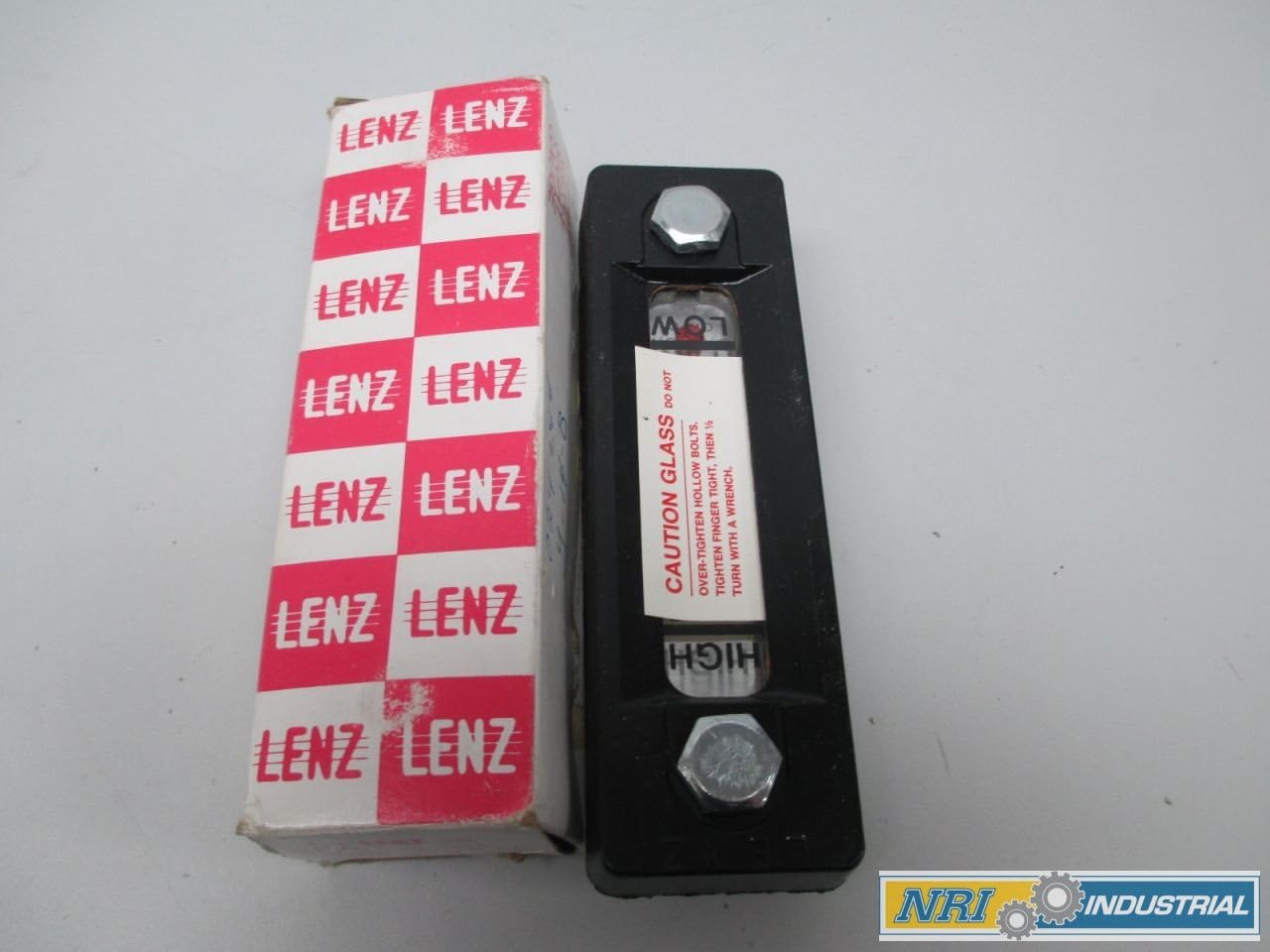 NEW LENZ T-550-5 5IN FLUID LEVEL SIGHT OIL TEMPERATURE 80-225 F GAUGE D266029