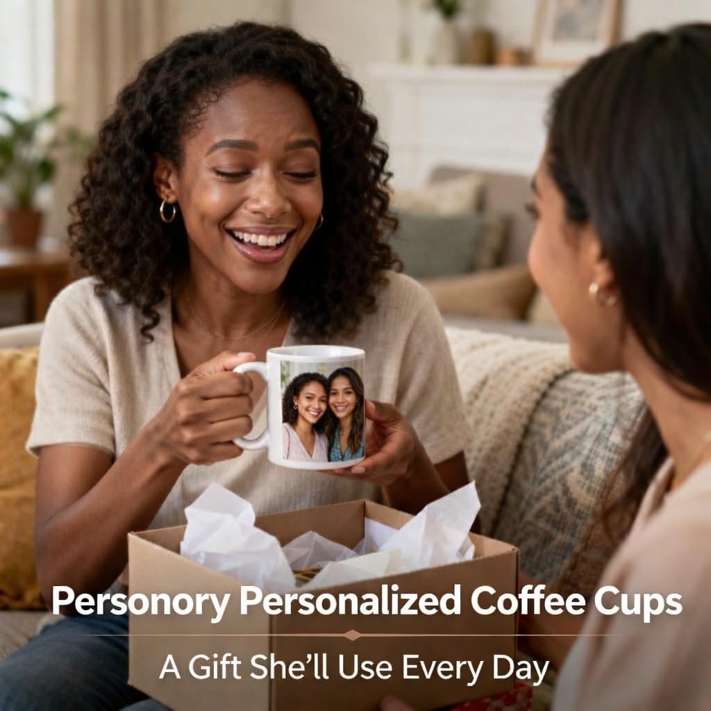 Custom Coffee Mug, Customizable Mug with Photo, Ceramic Coffee Cups for Friends, Everyday Use Gift Customized 11oz Tea Cup for Men & Women(Sky Blue) - Image 8