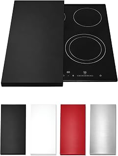 Tapa para vitrocerámica. Tapa cocina inducción (No GAS). 55 x 33 x 2,5 cm. Muy resistente. Hecho en España. Protector de vitroceramica, cubrevitroceramicas (1, Negro)
