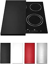 Induction Hob Cover and Hob Cover, 55 x 33 x 2.5 cm, Non-Gas, Handmade in Europe, Glass Ceramic Hob Protection and Induction Protector (1, Black)