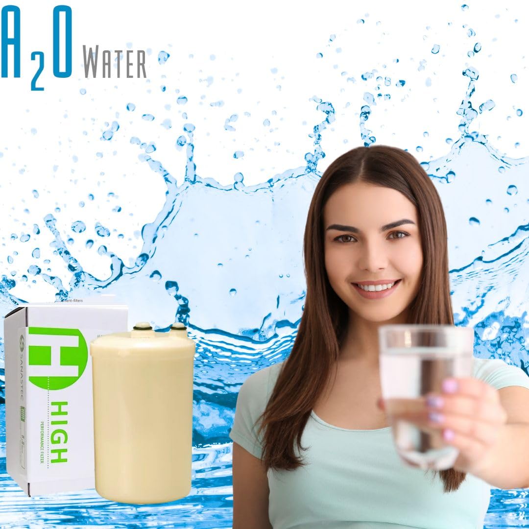 Water Filter Replacement Cartridge,Twin Pack Special High Performance, Original Model, HG Type (Please See Product Image to Verify the Filter Type) By A2O WATER, Made in USA