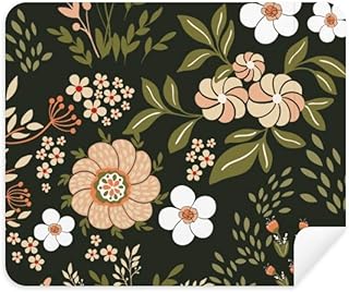 White Flower Paint Cleaning Cloth Screen Cleaner 2pcs Suede Fabric