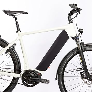 FAHRER Berlin AKKU Cover Tube Intube Frame Battery Protector, Size M, e-Bike Accessories, Black