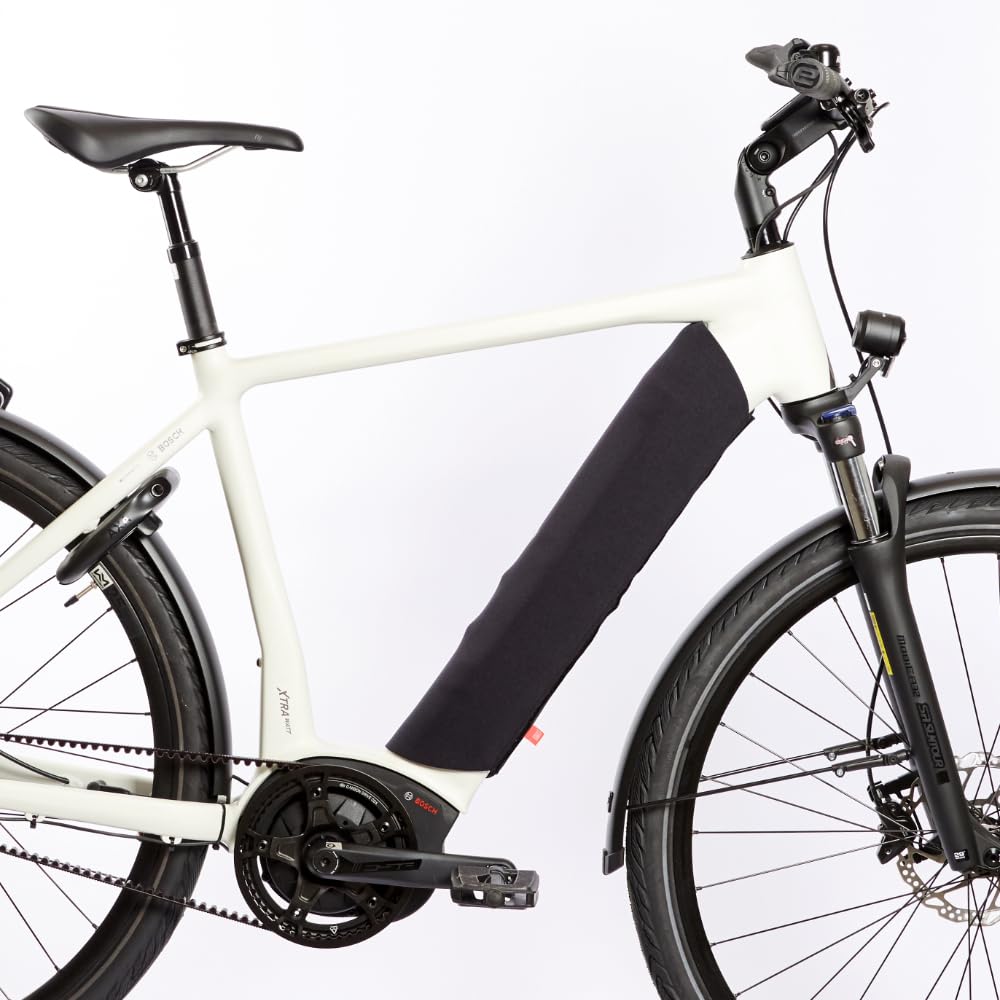 FAHRER Berlin Copribatteria Universale In Neoprene Per Bici Elettrica - Protezione Termica E Antiurto, Nero