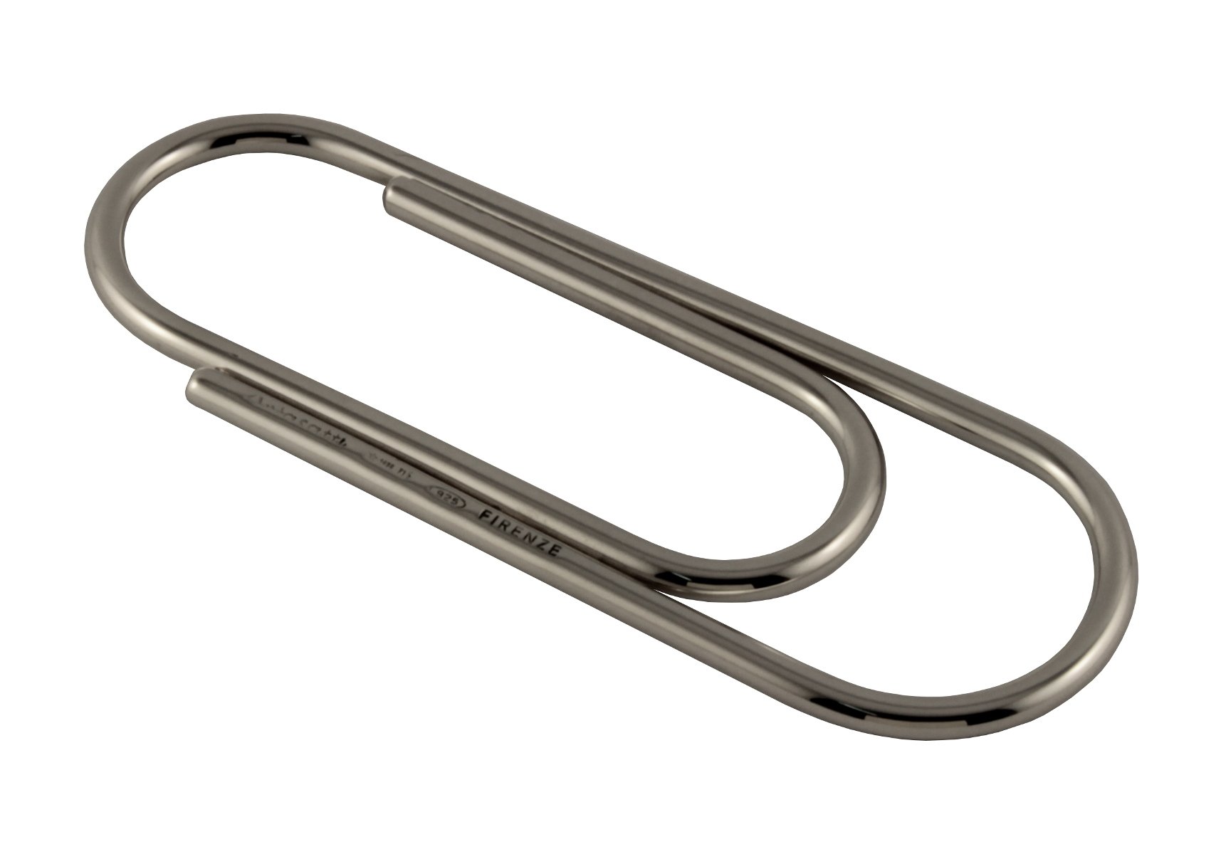 Arfasatti Sterling Silber Geldklammer Büroklammer Groß Hand Made in Italien