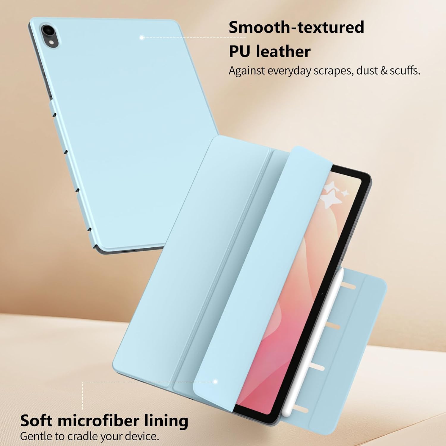 TiMOVO Magnetic Case for Samsung Galaxy Tab S11 11 Inch 2025 SM-X730/X736B, Slim Smart Lightweight Stand Cover, Support Auto Wake/Sleep, Sky Blue