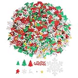 lanza confeti rojo 【Ampliamente utilizado】 Christmas Confetti se puede utilizar para la decoración de bricolaje, la decoración de la mesa, hacer tarjetas de Navidad, etc. Christmas Party Table Confetti es una excelente manera de agregar un ambiente festivo a tus decoraciones navideñas