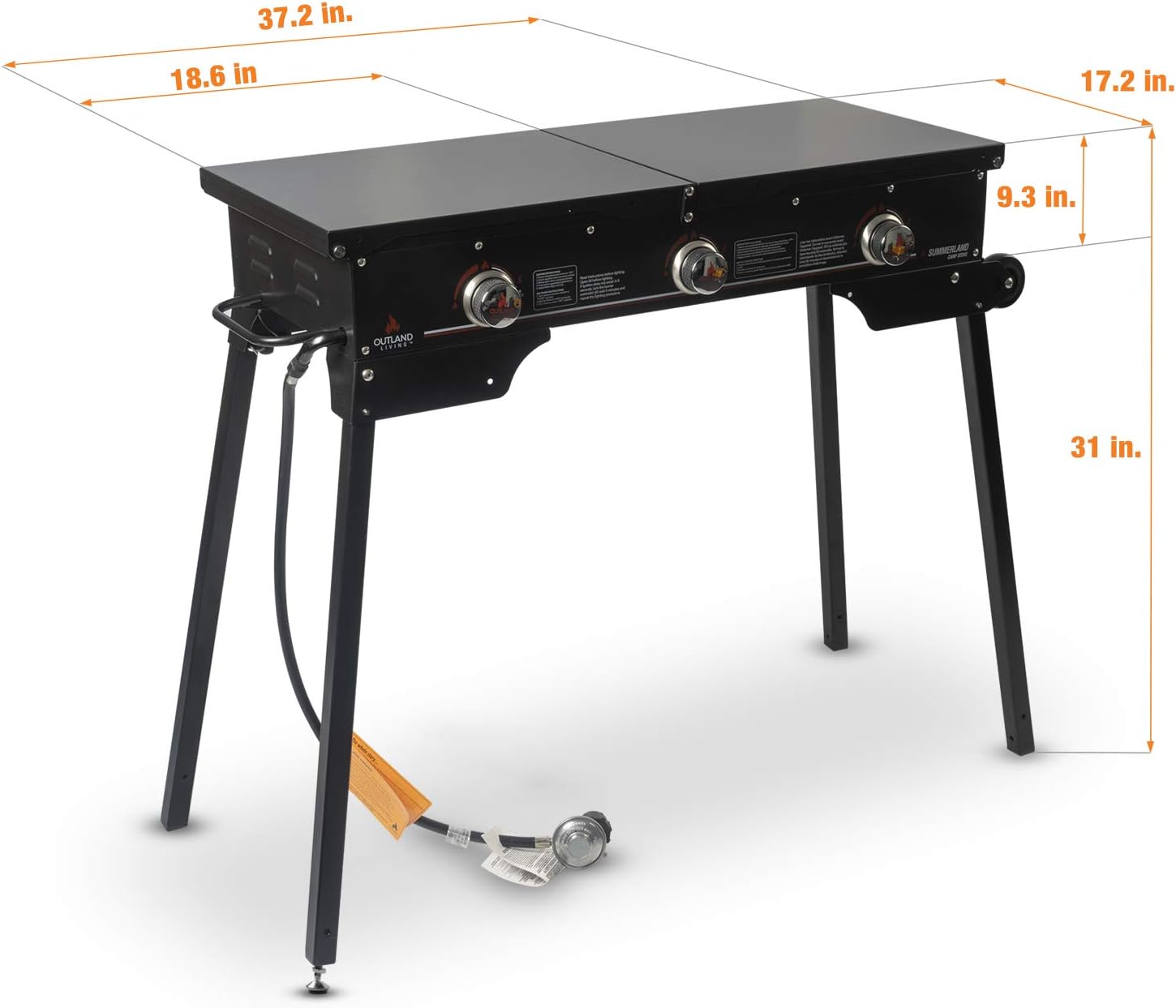 Buy Outland Portable Camping Stove 3 Zone Propane Gas Burner