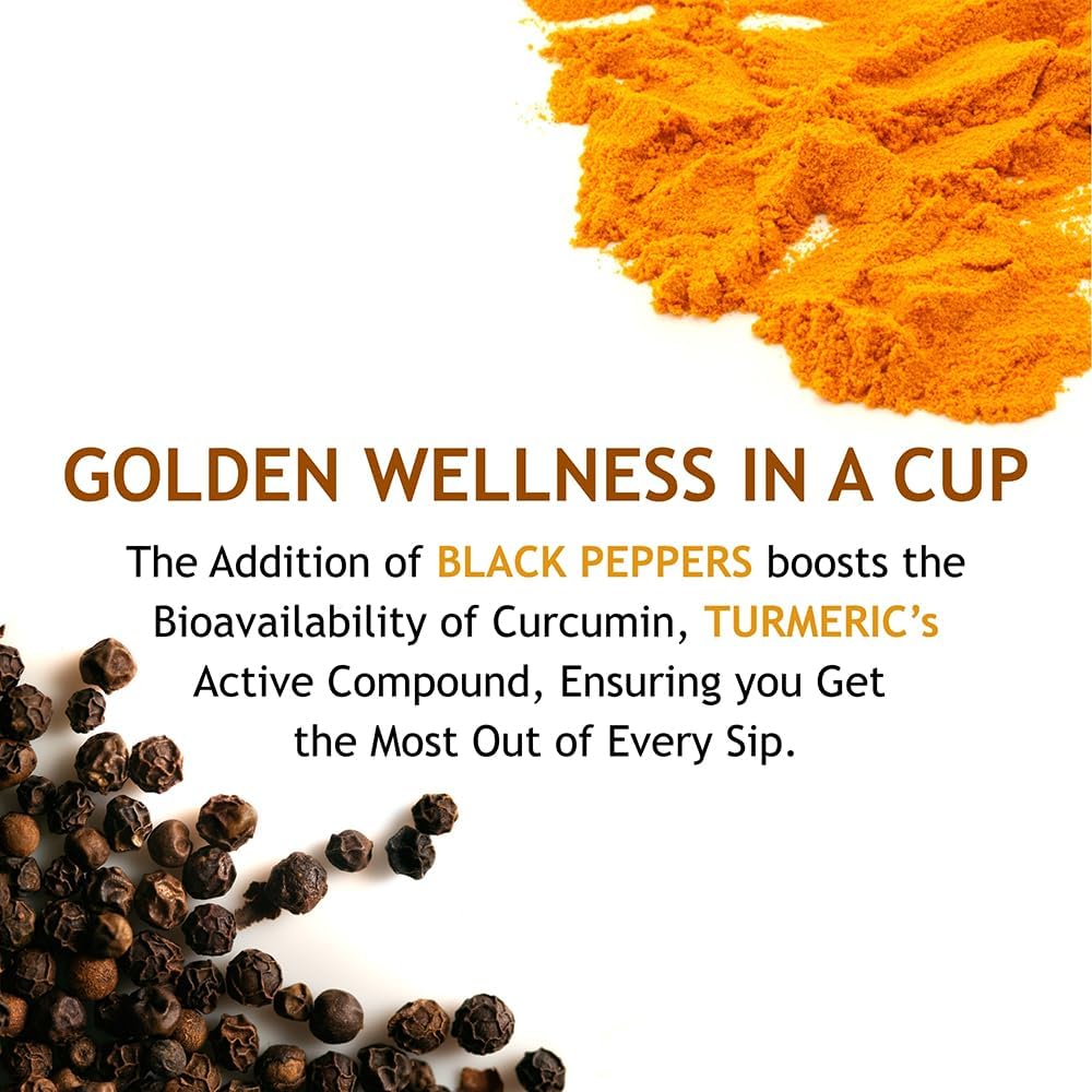 Turmeric Curcumin with Black Pepper Powder 227g (8oz) - Instant Drink Mix Powder Turmeric Curcumin (Pack of 2)