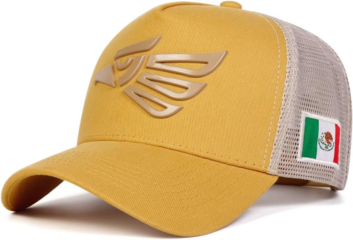 Mexican Mexico Hat Hecho En Mexico Eagle Aguila Snapback Flat Bill Baseball Cap