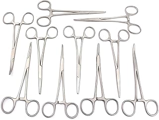 AAProTools 10 Assorted Kelly Locking Hemostat Forceps 5.5