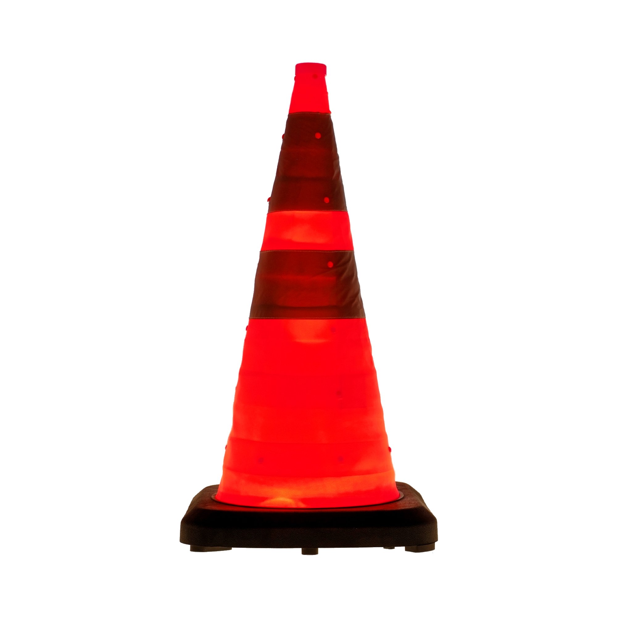 LED-MARTIN® Leitkegel faltbar 70cm - besonders schwere Ausführung - Unfallabsicherung - Absperrung - Umleitung - Straßensicherheit - Faltleitkegel
