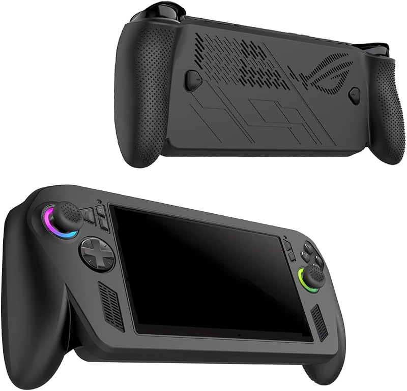 for ROG Xbox Ally X Handheld Game Console Protective case, Soft Silicone Shock-Absorbing Design, Anti-Slip and Anti-Fall Portable, Providing All-Round Protection for Xbox Ally X (Black)