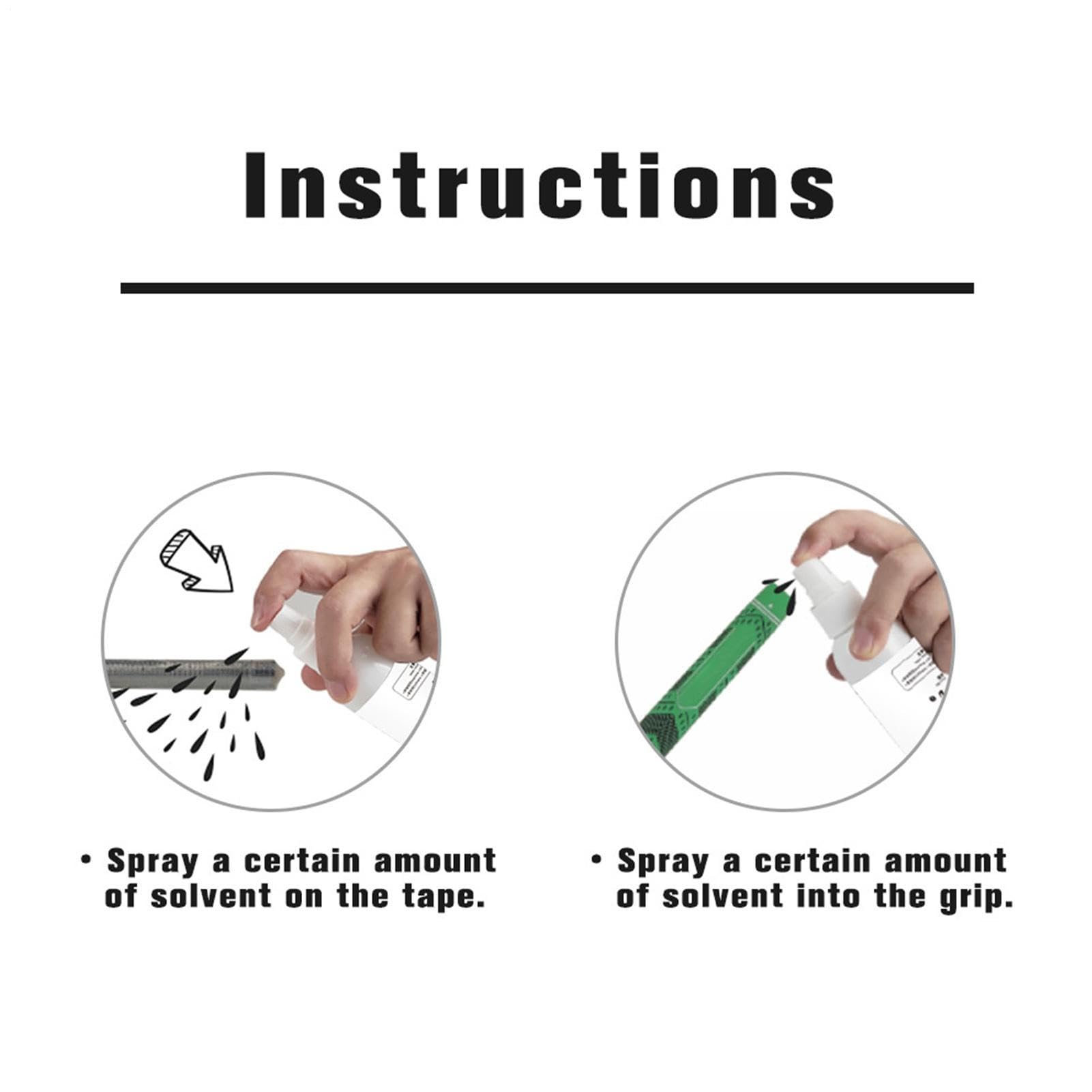 Golf Grip Solvent, 120 ml Golf Club Regripping Solvent Solution, Professional Repair Solution for Easy Repping and Grip Repair