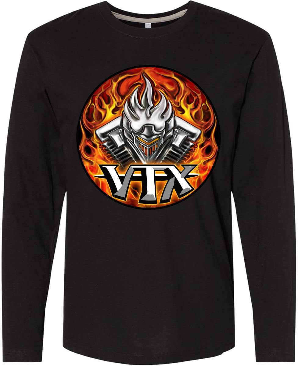 inktastic VTX Flaming Adult Long Sleeve T-Shirt - WickedApparel by Michael Spano