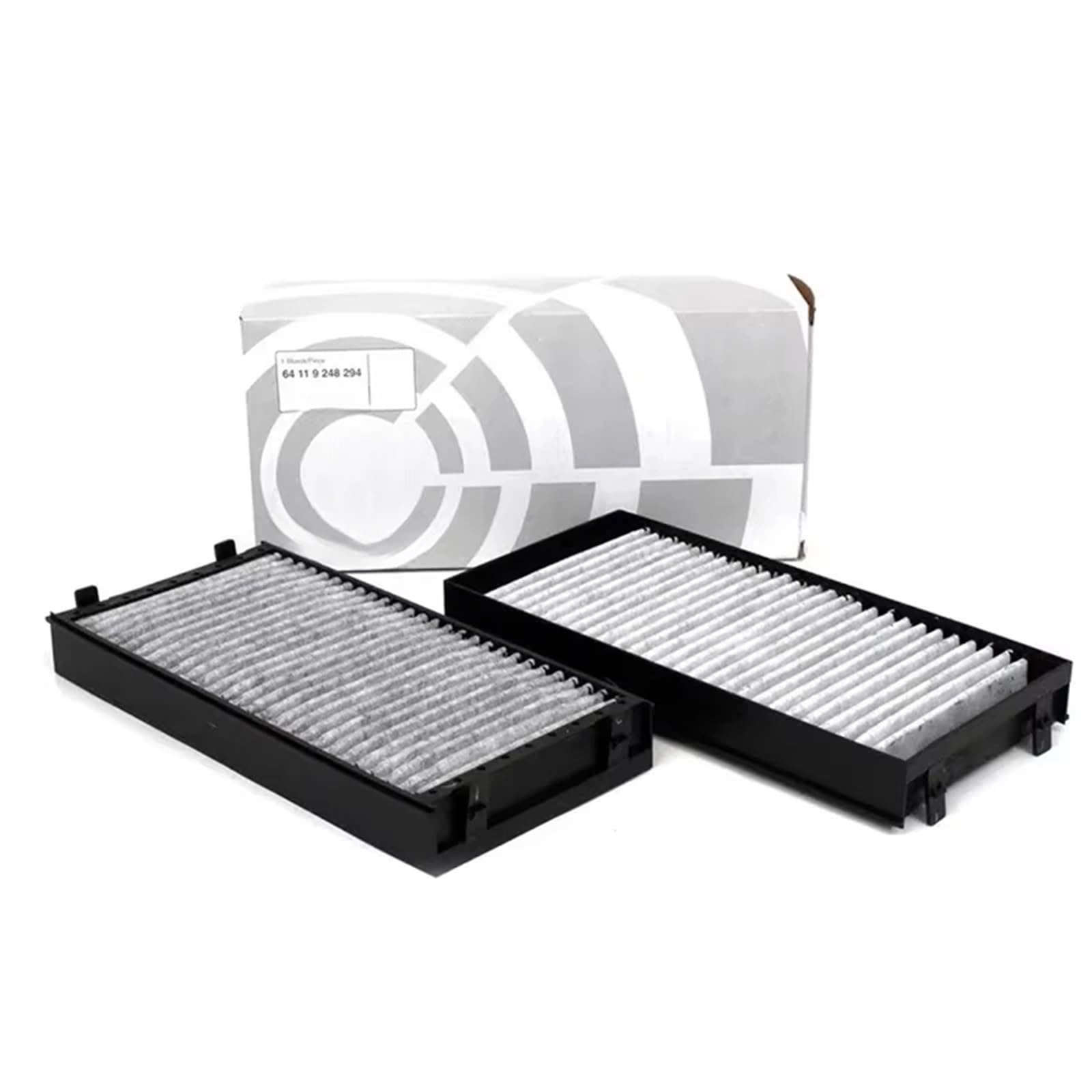 2 uds filtro de cabina coche aire acondicionado 64119248294 apto para BMW E70 E71 E72 F15 F16 F85 F86 X5 X6 carbón activado Filtro de Polen Carbón activadoFILTER