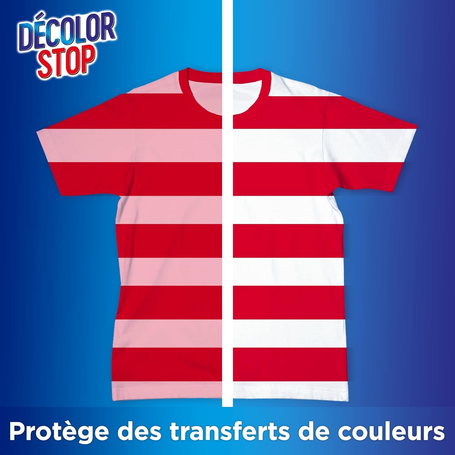 Décolor Stop - Lot 64 sachets 3-en-1 : 40 couleurs + 24 blancs, pack 4x couleur + 2x blanc, détachants pour linge