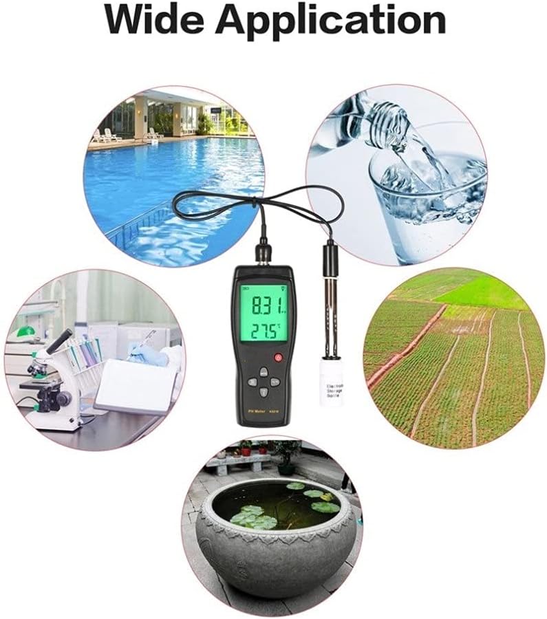 PH Meter Smart Sensor AS218 Digital Range 0.00~14.00pH Soil PH Tester Water PH Acidity Meter LCD Display Liquid