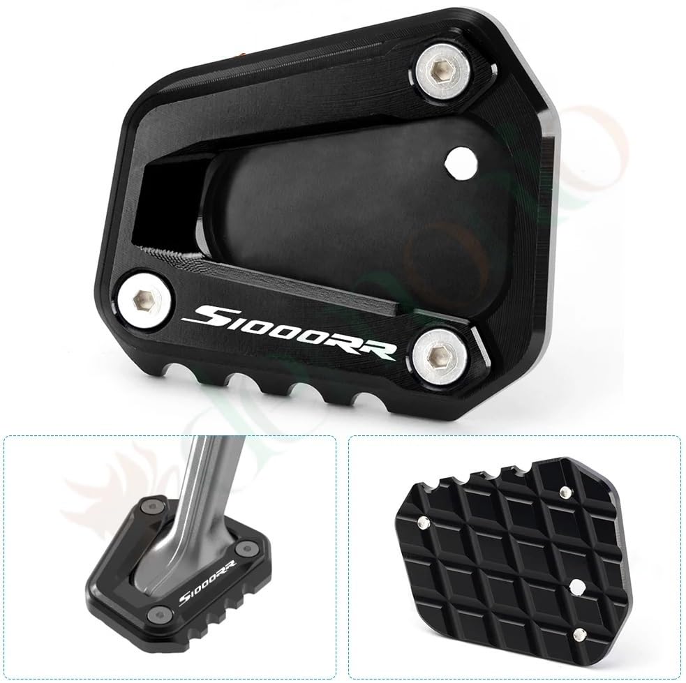 Extension béquille latérale S1000RR bleu pour moto de 2009 à 2018