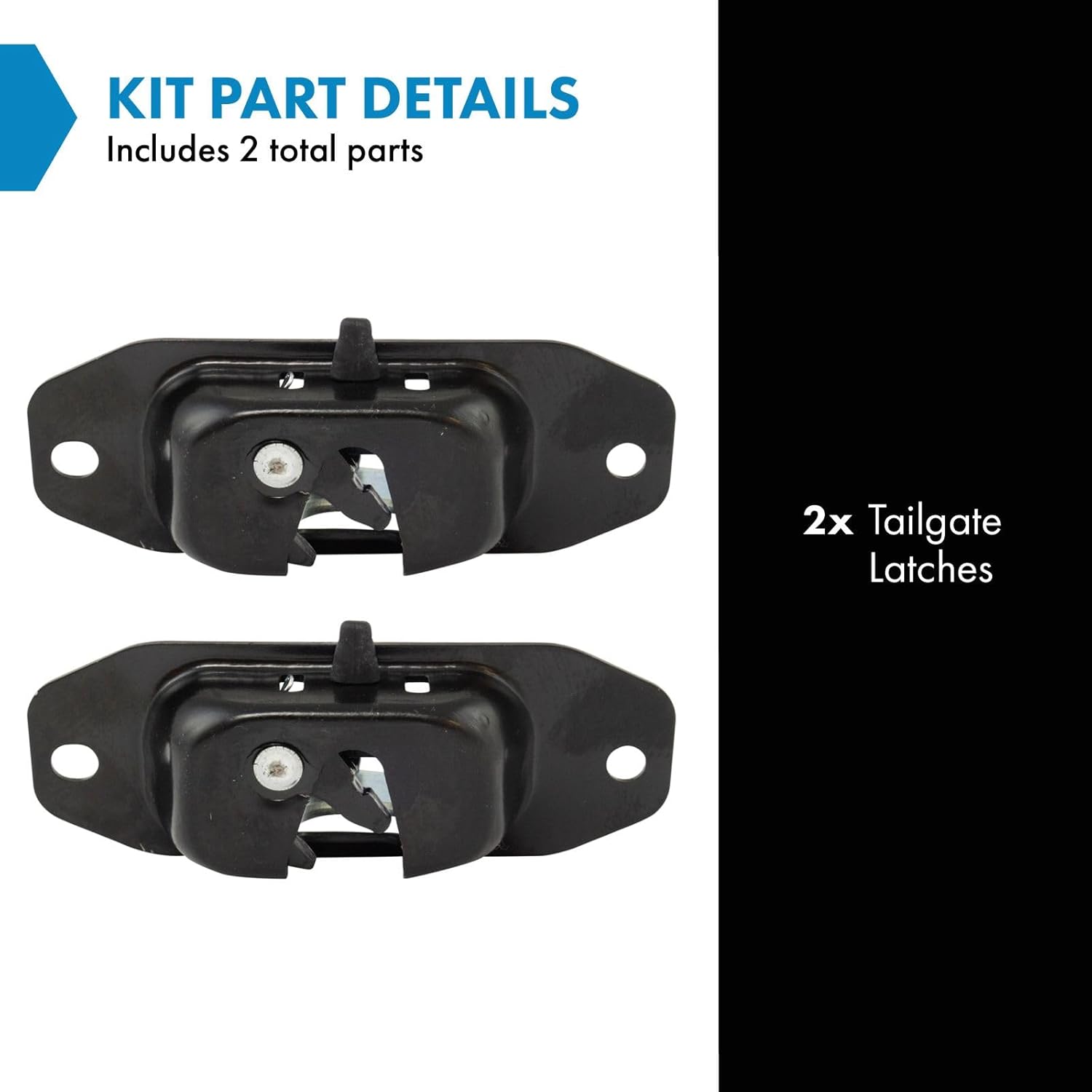 TRQ Tailgate Latch Compatible with 2007-2018 Chevrolet Silverado 1500 Silverado 2500 HD Silverado 3500 HD GMC Sierra 1500 Sierra 2500 HD Sierra 3500 HD 2009-2010 Hummer H3 H3T