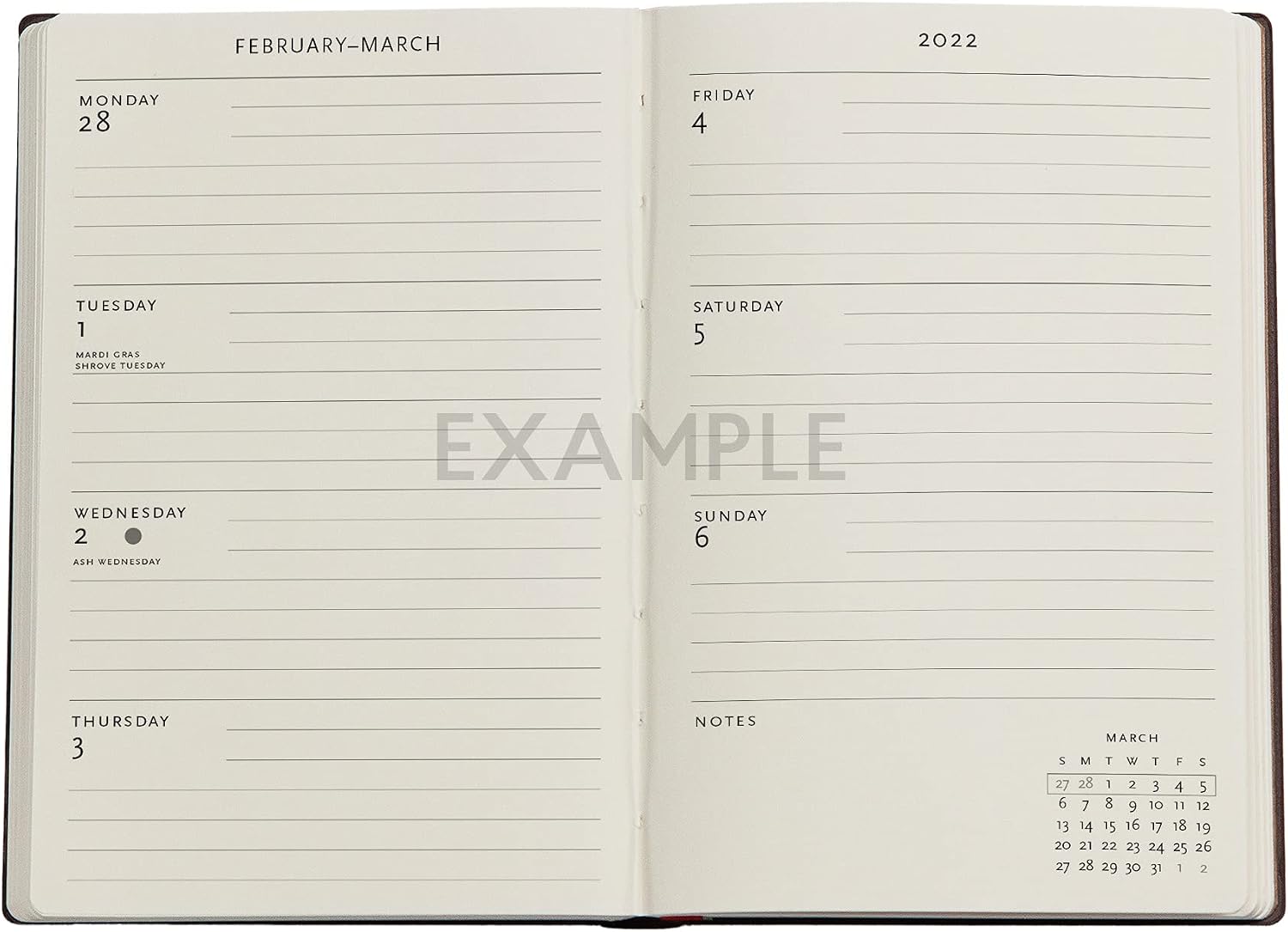 Paperblanks Monet (Bridge), Letter to Morisot 2022 12-Month Hardcover Planner, Mini – Horizontal Week-at-a-Time