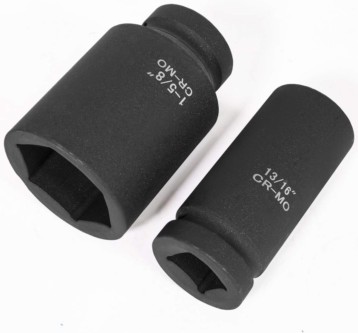 Stark USA 22-Pieces 3/4 Inch Drive Deep Impact Socket Set Cr-Mo Steel SAE Socket Extension Bar Sliding T-Bar (7/8" to 2" inch) with Carrying Case