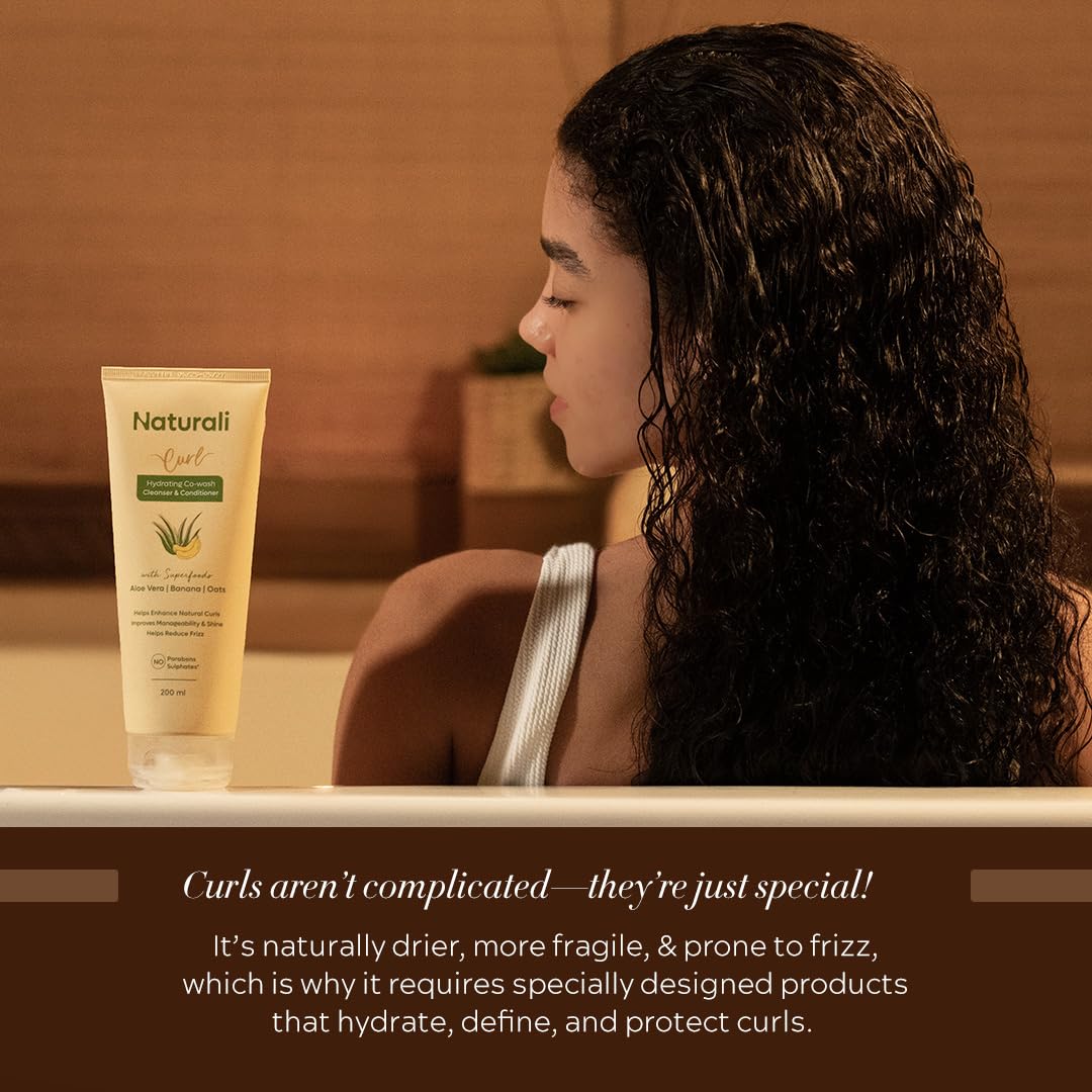 Hydrating Co-Wash Shampoo & Conditioner with Aloe Vera, Banana & Oat Flour 200ml