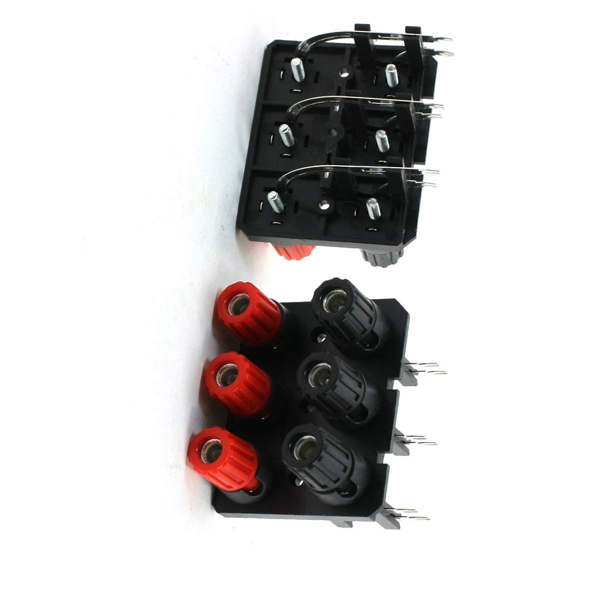 Aexit Dual Row Cables & Interconnects Wall-Plated Speaker 6 Position 3 Pole Binding Post Power Cables 2 Pcs