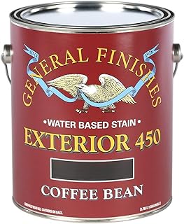 Exterior 450 Water Based Wood Stain, 1 Gallon, Coffee Bean