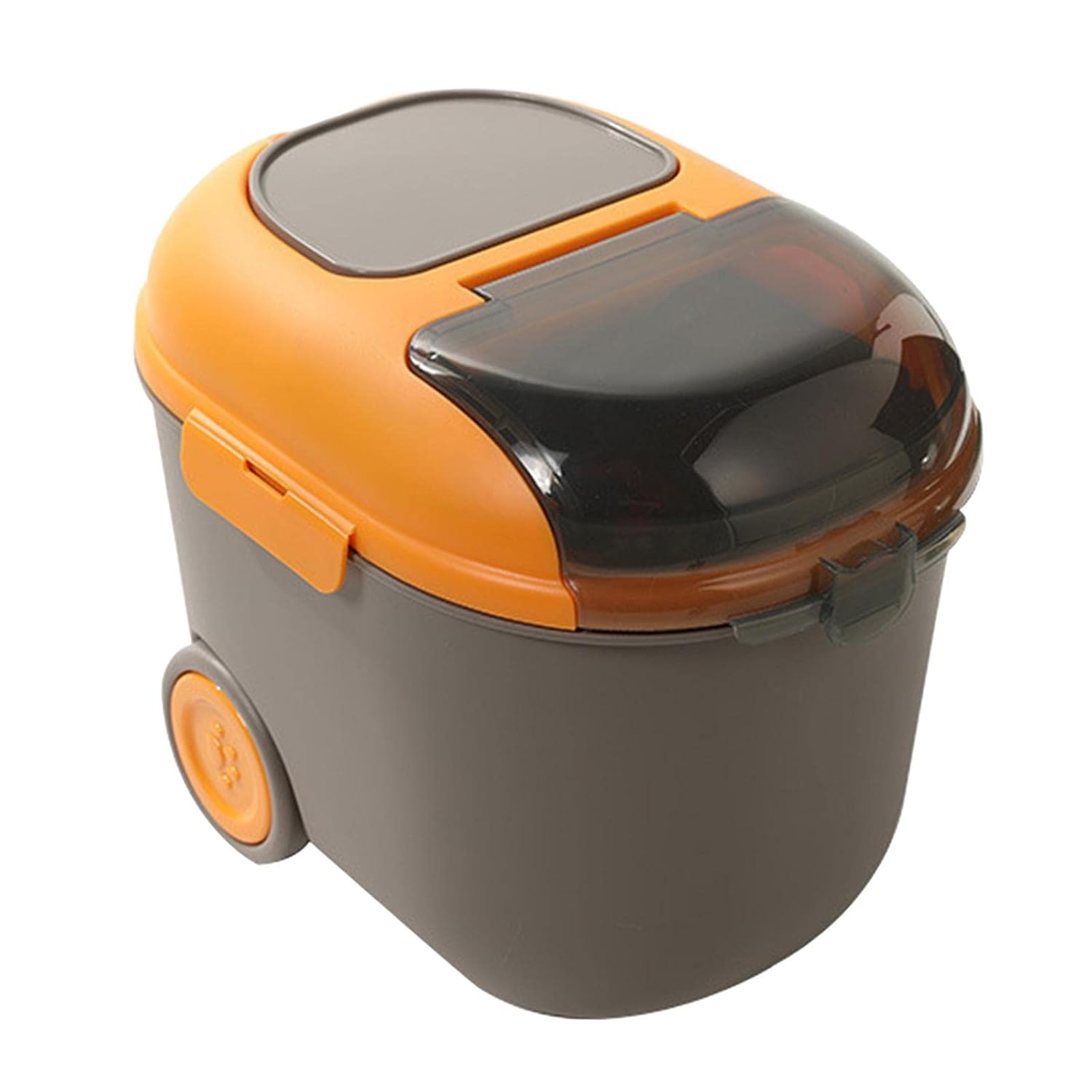 Swap International Pet Food Storage Cat Food Bucket Dry Transparent Lid