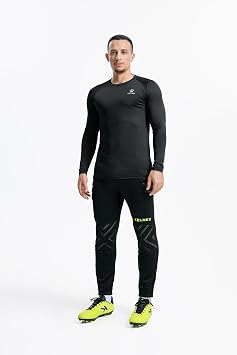 KELME Men's Soccer Goalkeeper Padded Sport Pants Knee Protection