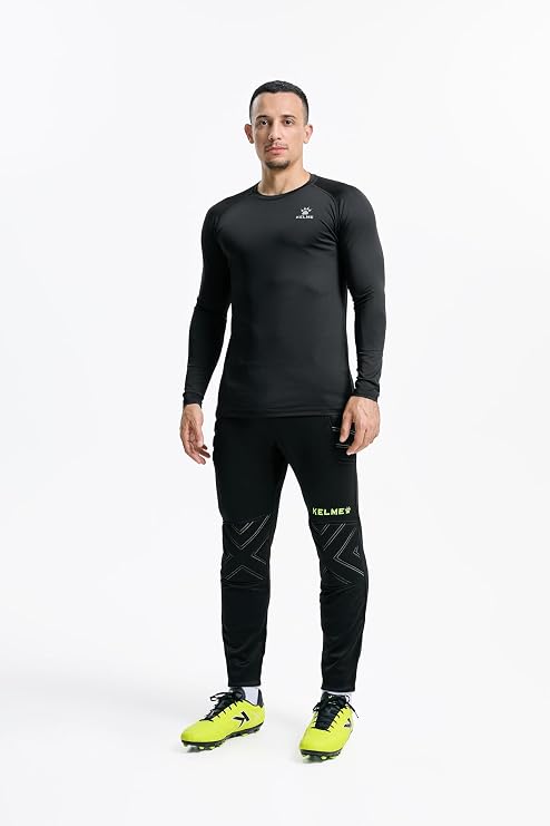 KELME Men's Soccer Goalkeeper Padded Sport Pants Knee Protection