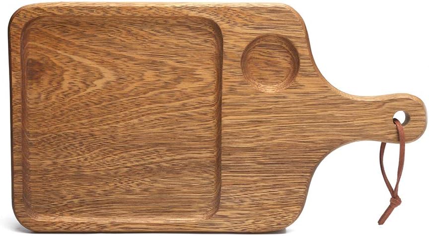 Chopping Board Wooden Breadboard with Grooves and Hanging Holes Cutting Board/Dessert Tray 40222cm Gift for Family (Color : 40x22x2cm) (40x22x2cm)